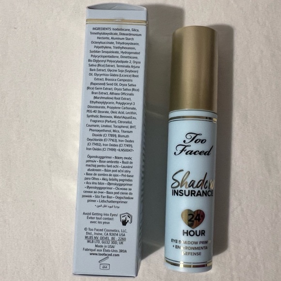 💎NIB💎 TOO FACED Shadow Insurance 24+ Hour Eyeshadow Primer - Picture 7 of 9